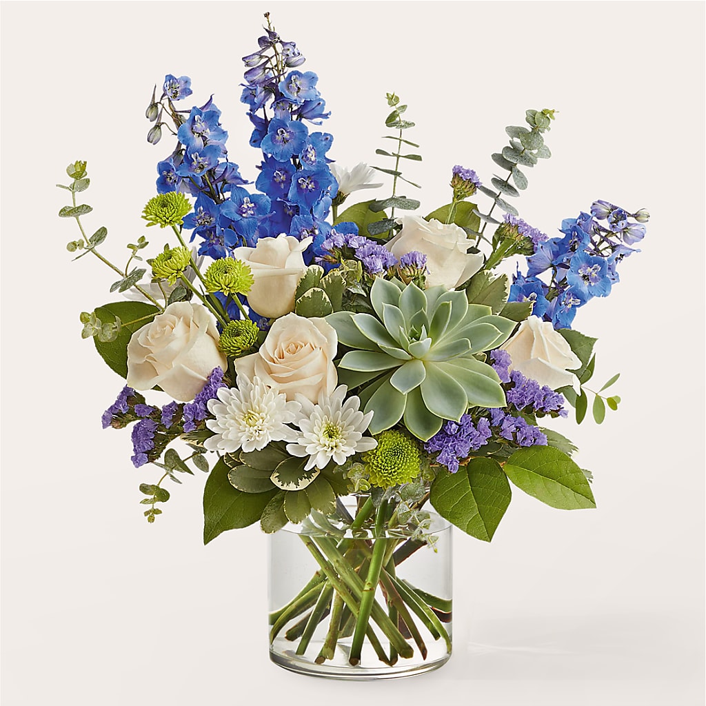 Cerulean Waves Bouquet – Albertsons Floral #3195, Meridian ID