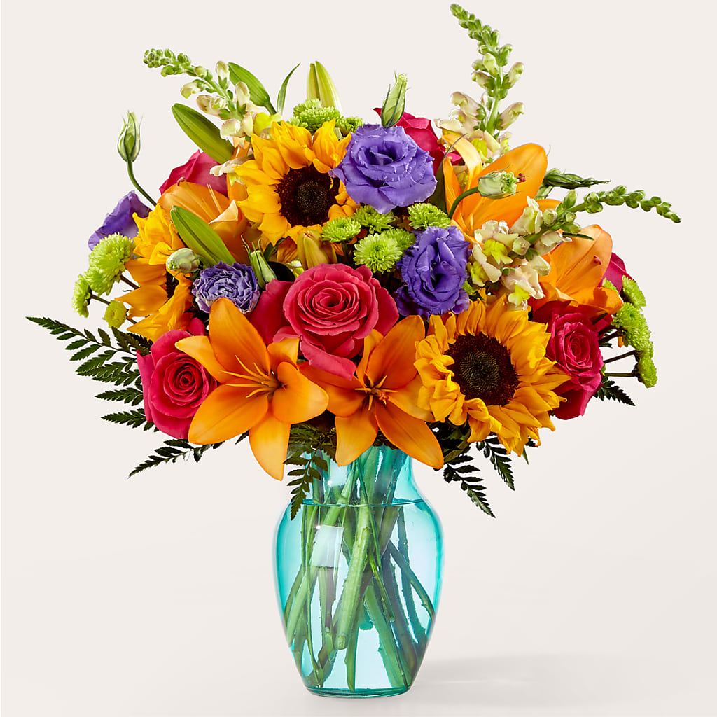 Double Rainbow Bouquet – Albertsons Floral #3195, Meridian ID