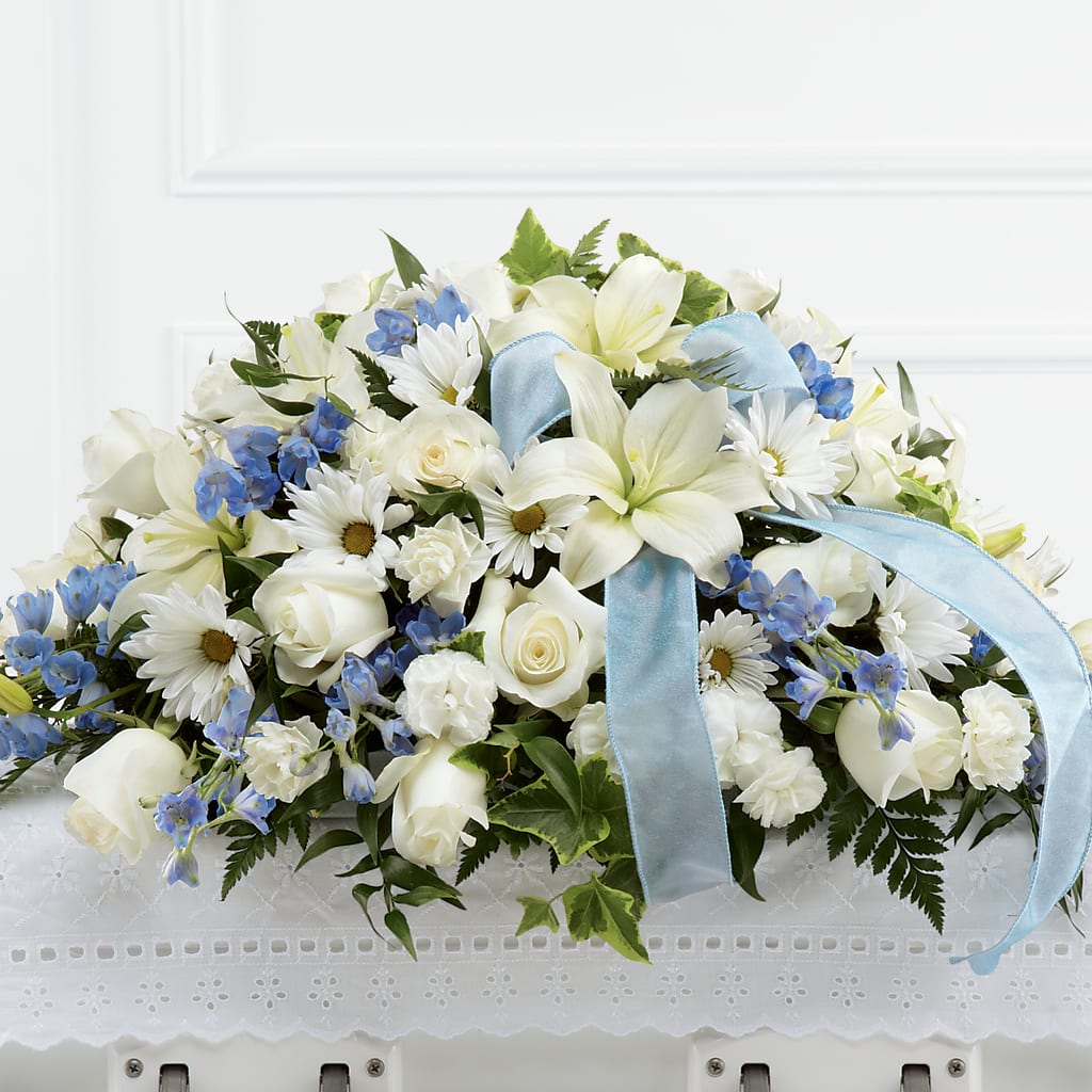 Tender Treasure Casket Spray – Albertsons Floral #3195, Meridian ID