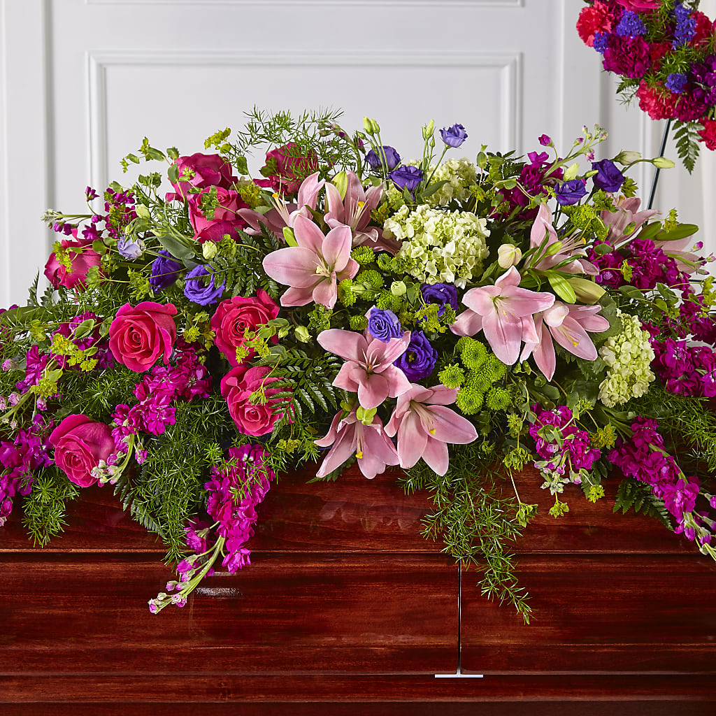 Radiant Tribute Casket Spray – Albertsons Floral #3195, Meridian ID
