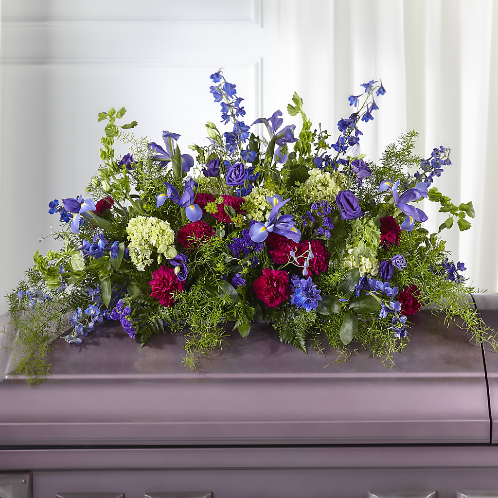 Always Treasured Casket Spray – Albertsons Floral #3195, Meridian ID