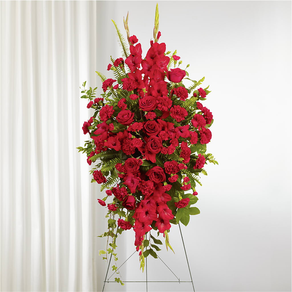 From the Heart Standing Spray – Albertsons Floral #3195, Meridian ID