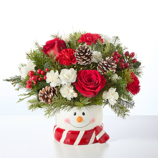 Jolly Snowman Bouquet –  Albertsons Floral #3195, Meridian ID