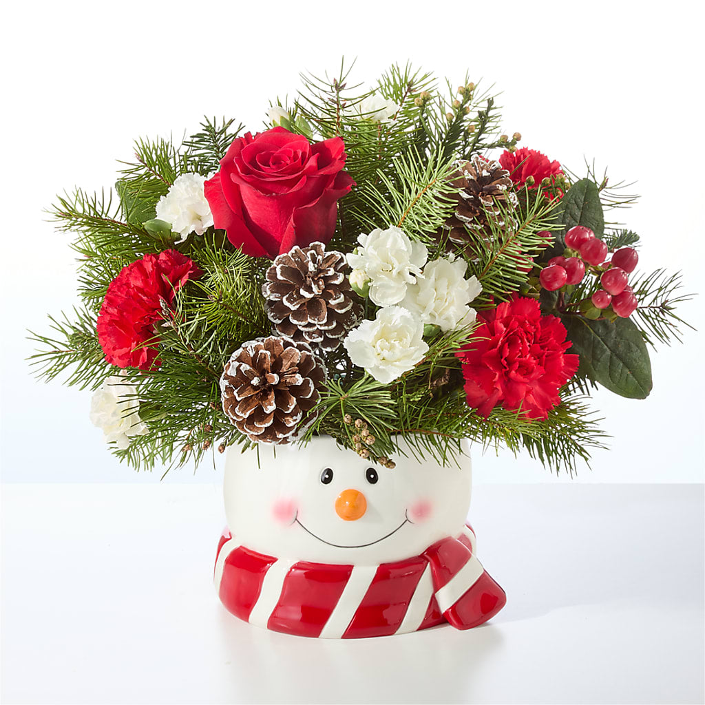 Jolly Snowman Bouquet –  Albertsons Floral #3195, Meridian ID