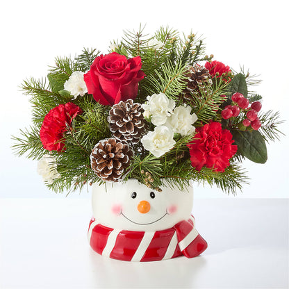 Jolly Snowman Bouquet –  Albertsons Floral #3195, Meridian ID