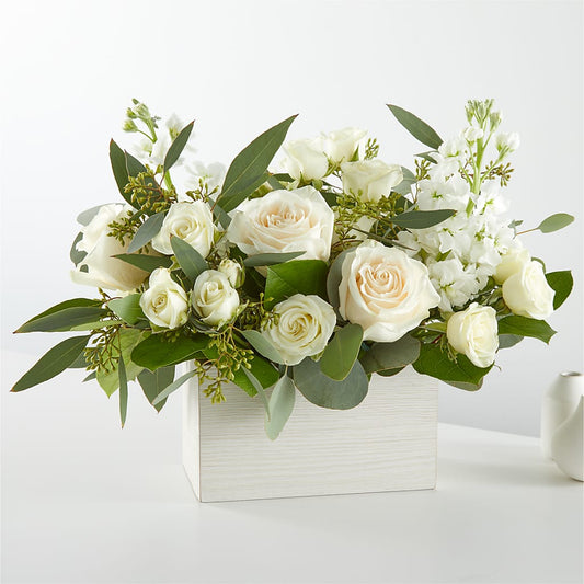 Fresh Linen Box Bouquet –  Albertsons Floral #3195, Meridian ID