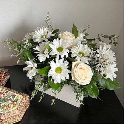 Fresh Linen Box Bouquet –  Albertsons Floral #3195, Meridian ID