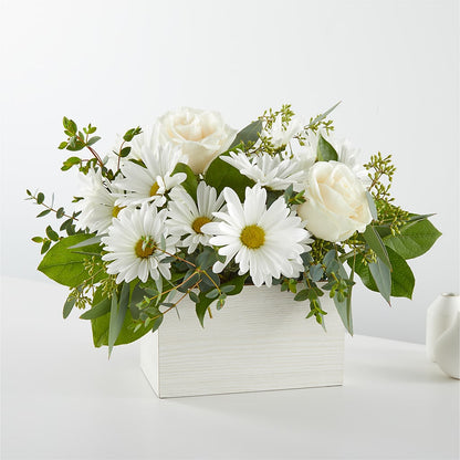 Fresh Linen Box Bouquet –  Albertsons Floral #3195, Meridian ID