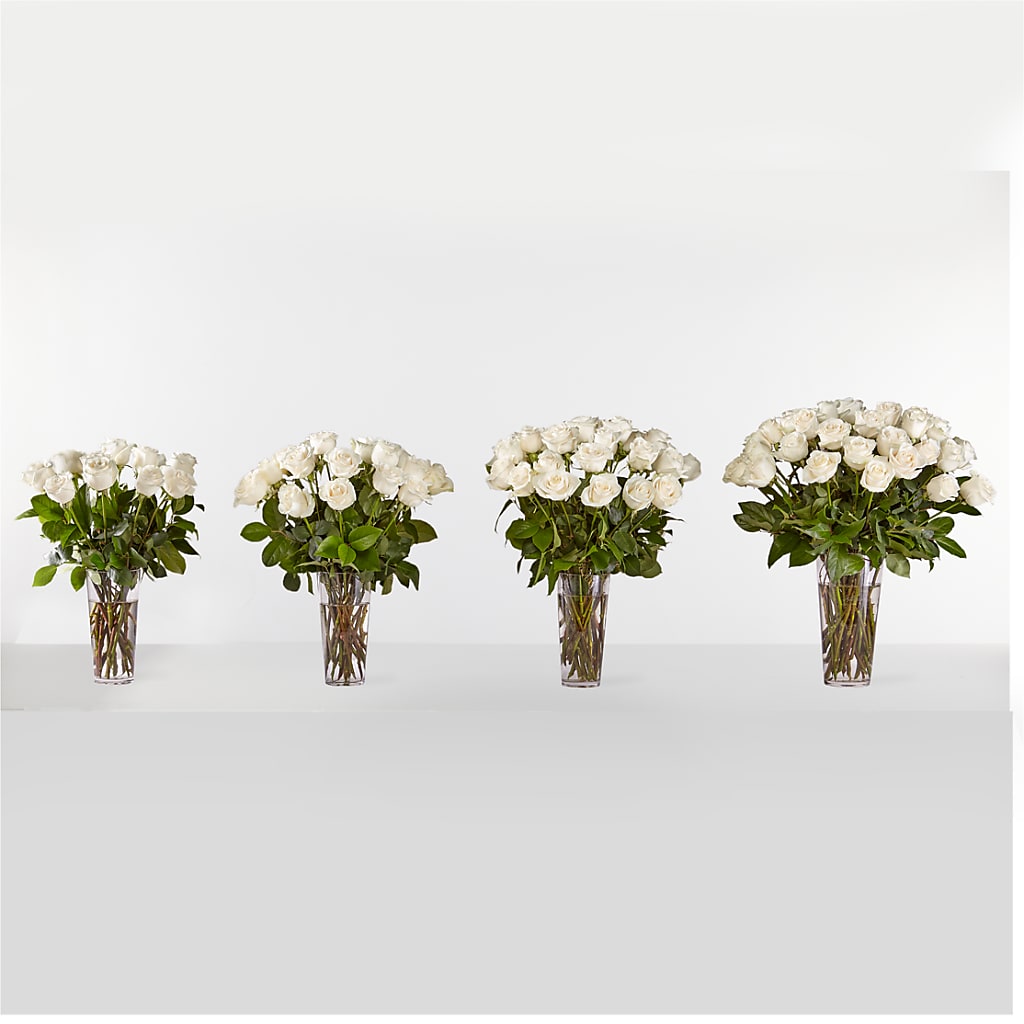 Long Stem White Rose Bouquet –  Albertsons Floral #3195, Meridian ID
