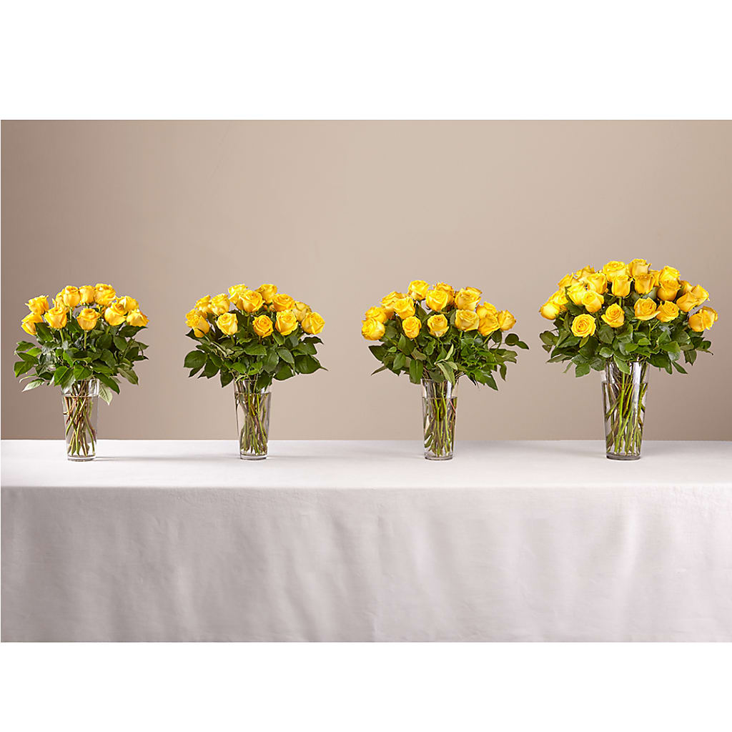 Long Stem Yellow Rose Bouquet –  Albertsons Floral #3195, Meridian ID