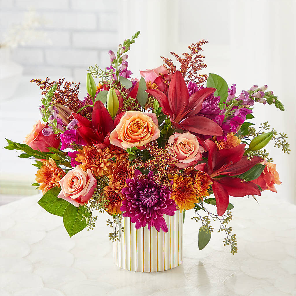 Burgundy Landscape Bouquet –  Albertsons Floral #3195, Meridian ID