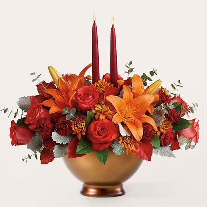 Fruits of Fall Centerpiece –  Albertsons Floral #3195, Meridian ID