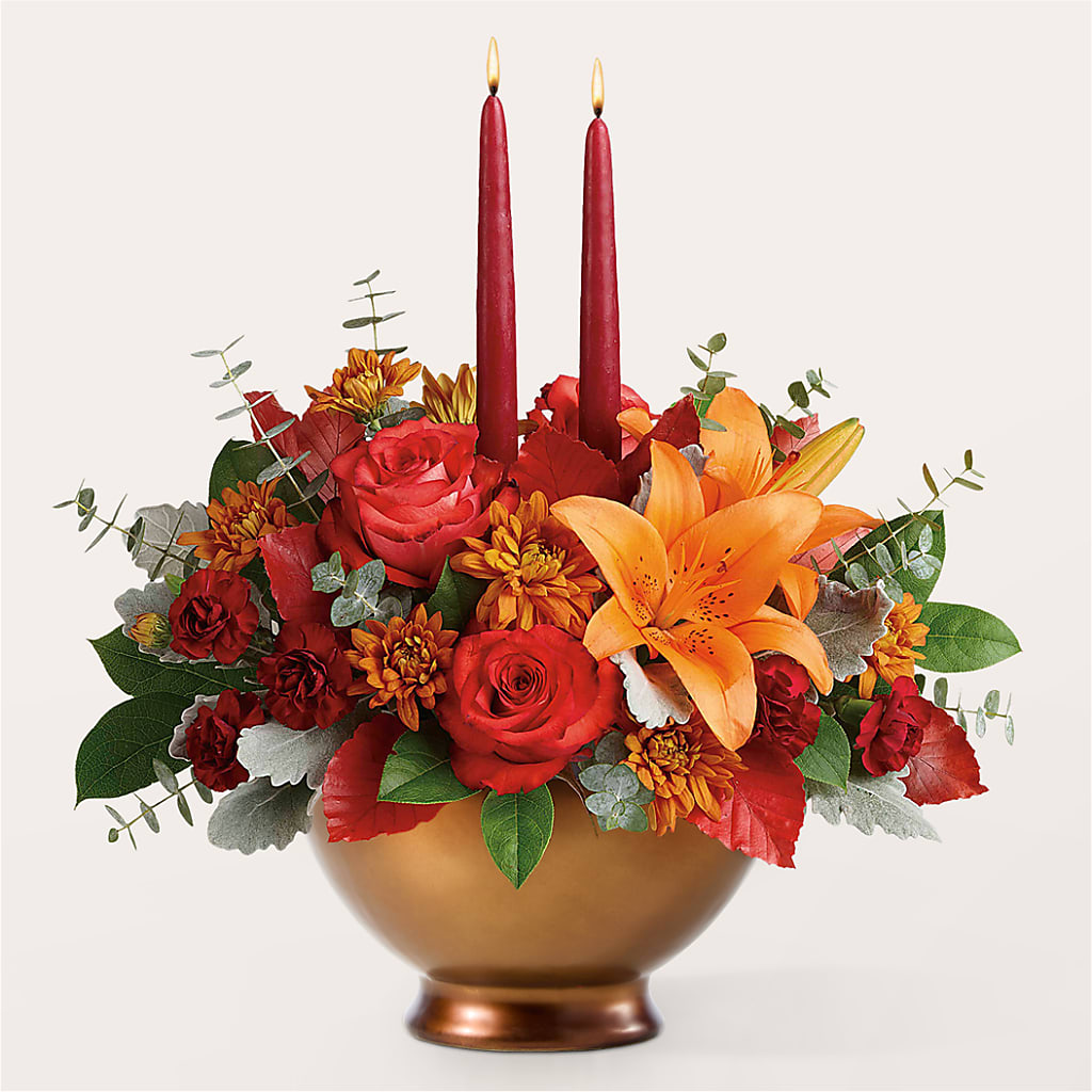 Fruits of Fall Centerpiece –  Albertsons Floral #3195, Meridian ID