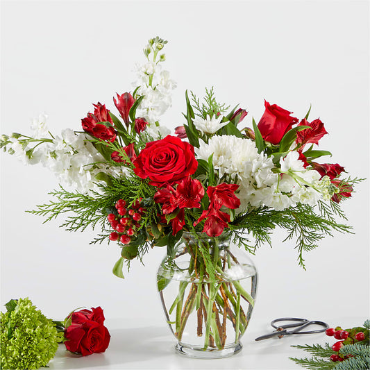 Merry Moment Bouquet – A Florist Original –  Albertsons Floral #3195, Meridian ID
