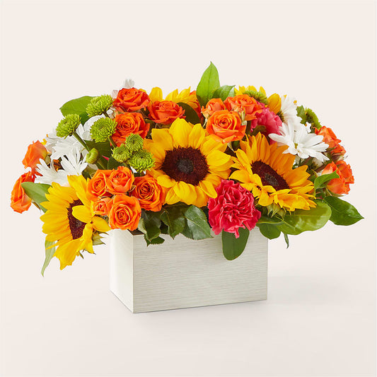 Sun-drenched Blooms Box Bouquet –  Albertsons Floral #3195, Meridian ID