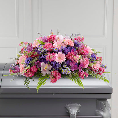 Glorious Garden Casket Spray –  Albertsons Floral #3195, Meridian ID