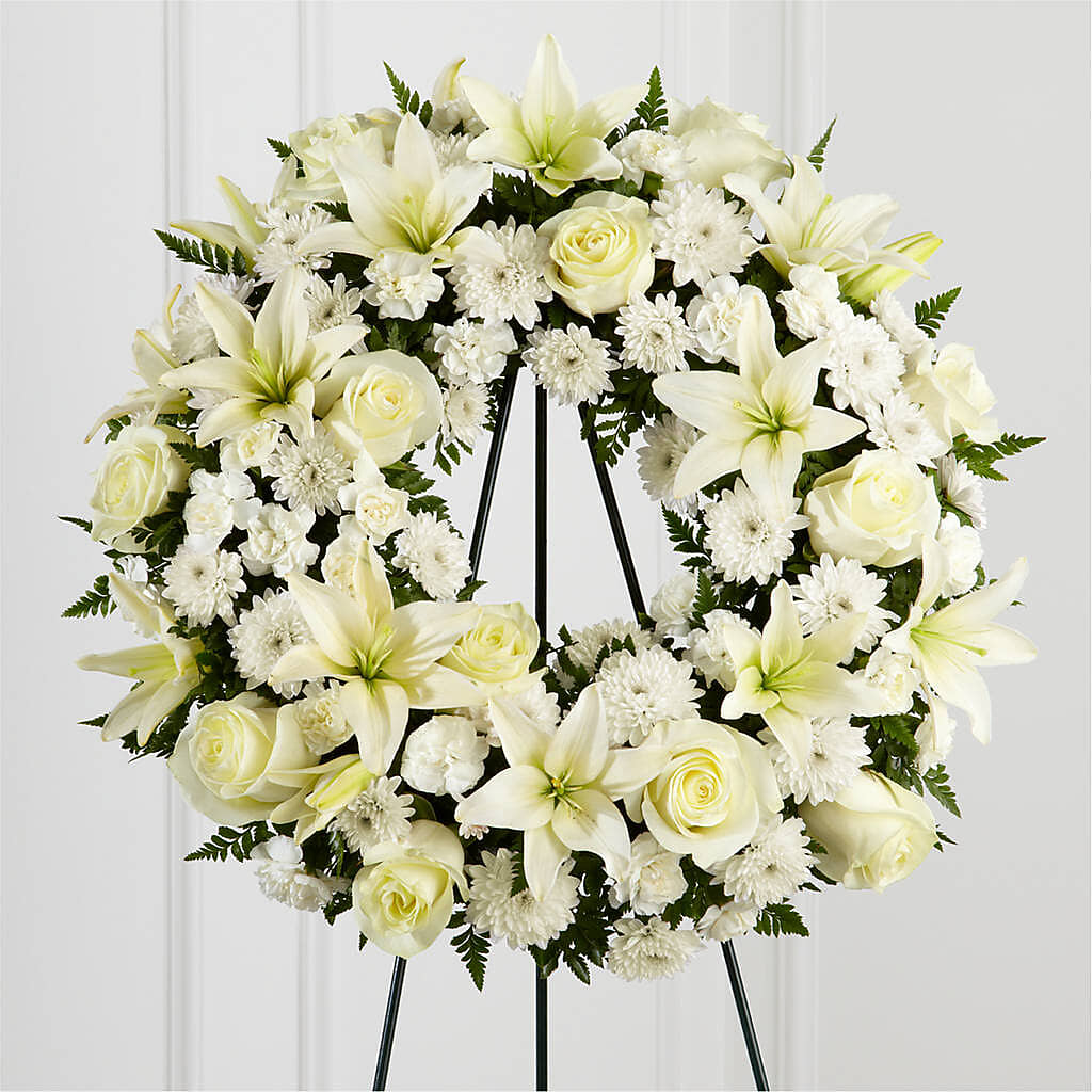 Treasured Tribute Wreath –  Albertsons Floral #3195, Meridian ID