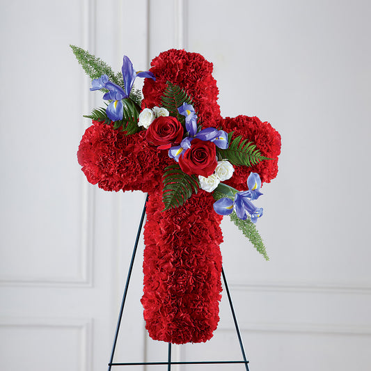 Faithful Hero Floral Cross –  Albertsons Floral #3195, Meridian ID