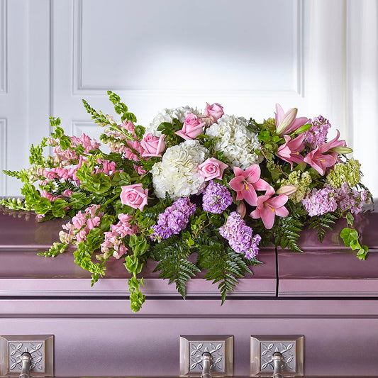 Life's Gratitude Casket Spray –  Albertsons Floral #3195, Meridian ID