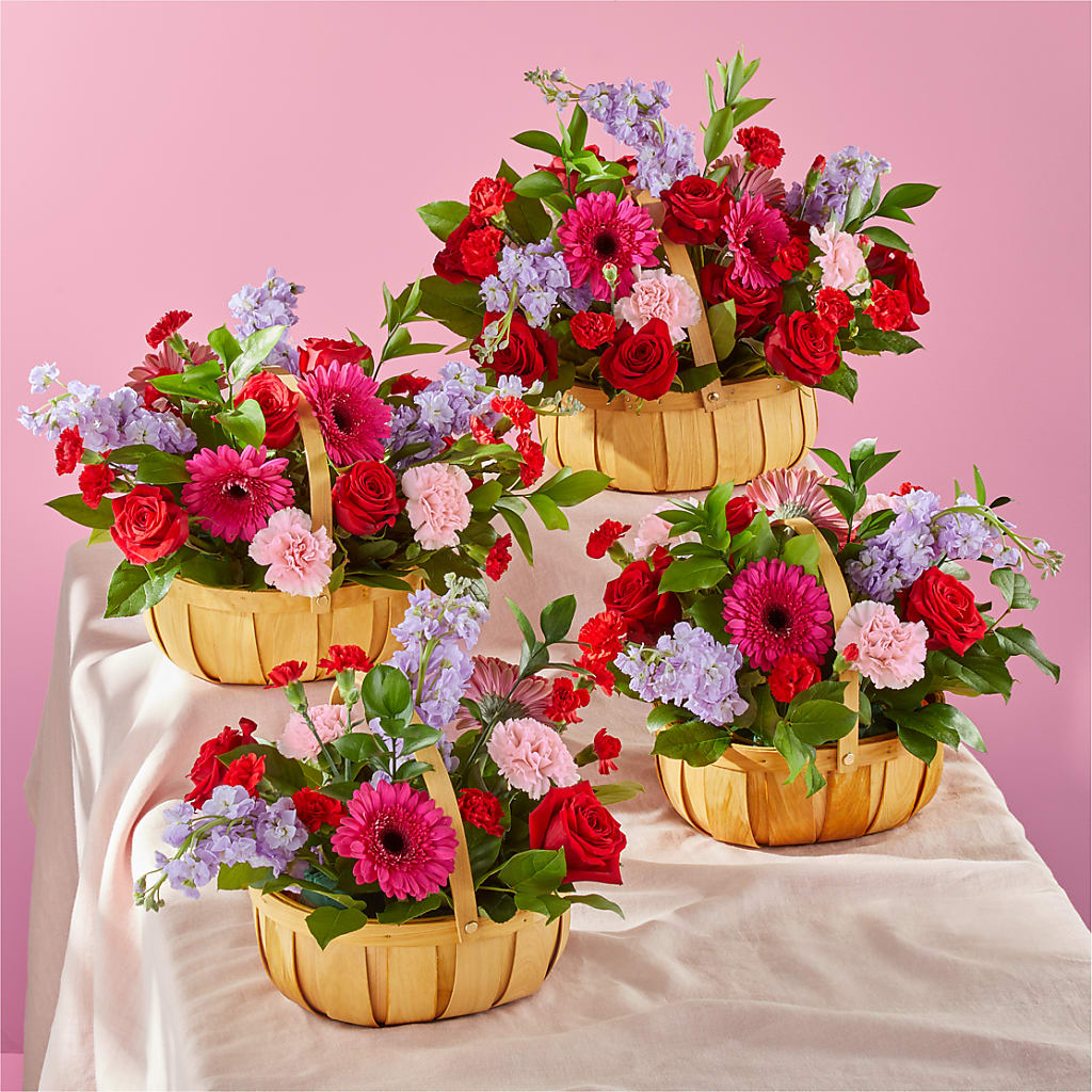 Pink Picnic Basket –  Albertsons Floral #3195, Meridian ID