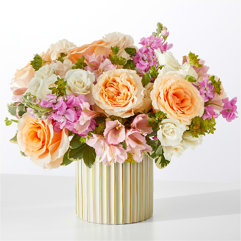 Paradise Bouquet with Ivory Vase –  Albertsons Floral #3195, Meridian ID