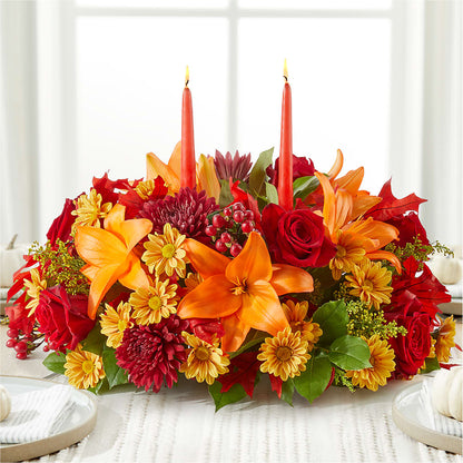Autumn's Embrace Centerpiece –  Albertsons Floral #3195, Meridian ID