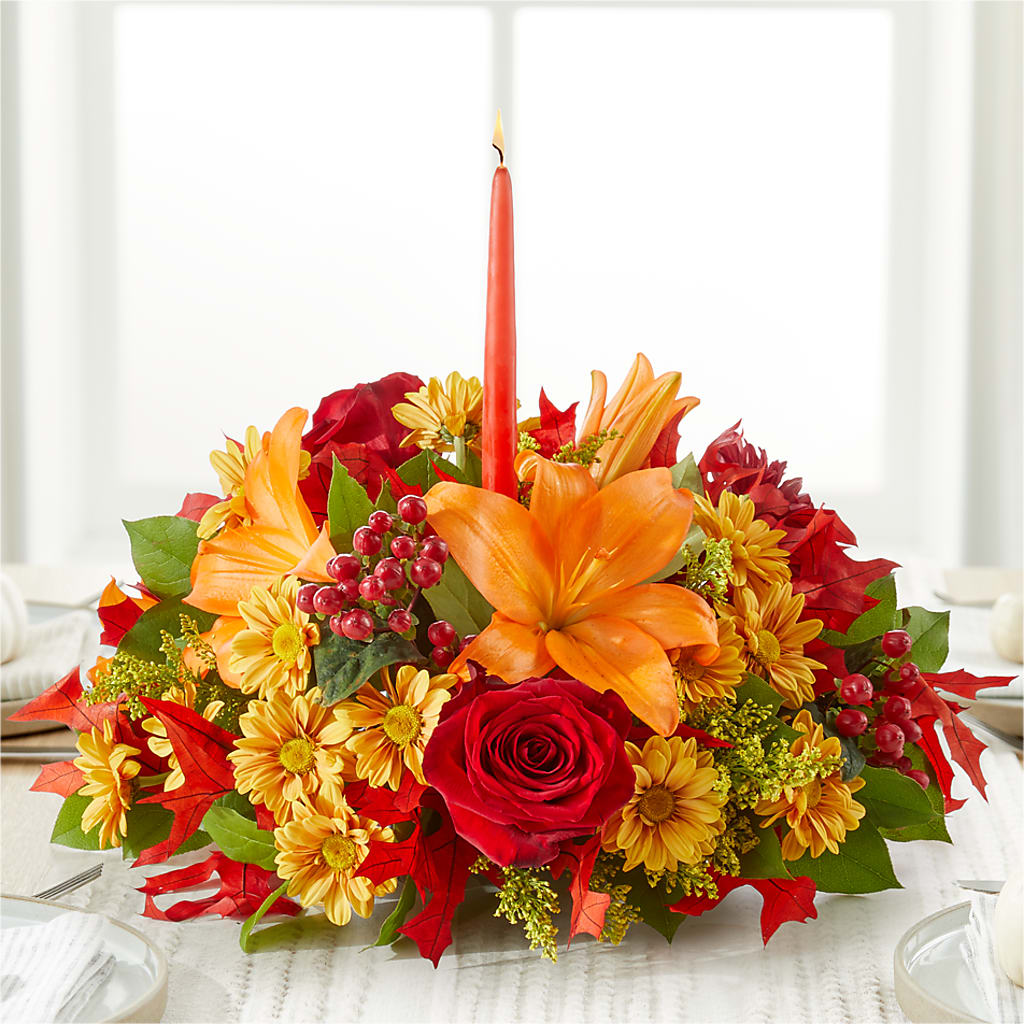 Autumn's Embrace Centerpiece –  Albertsons Floral #3195, Meridian ID